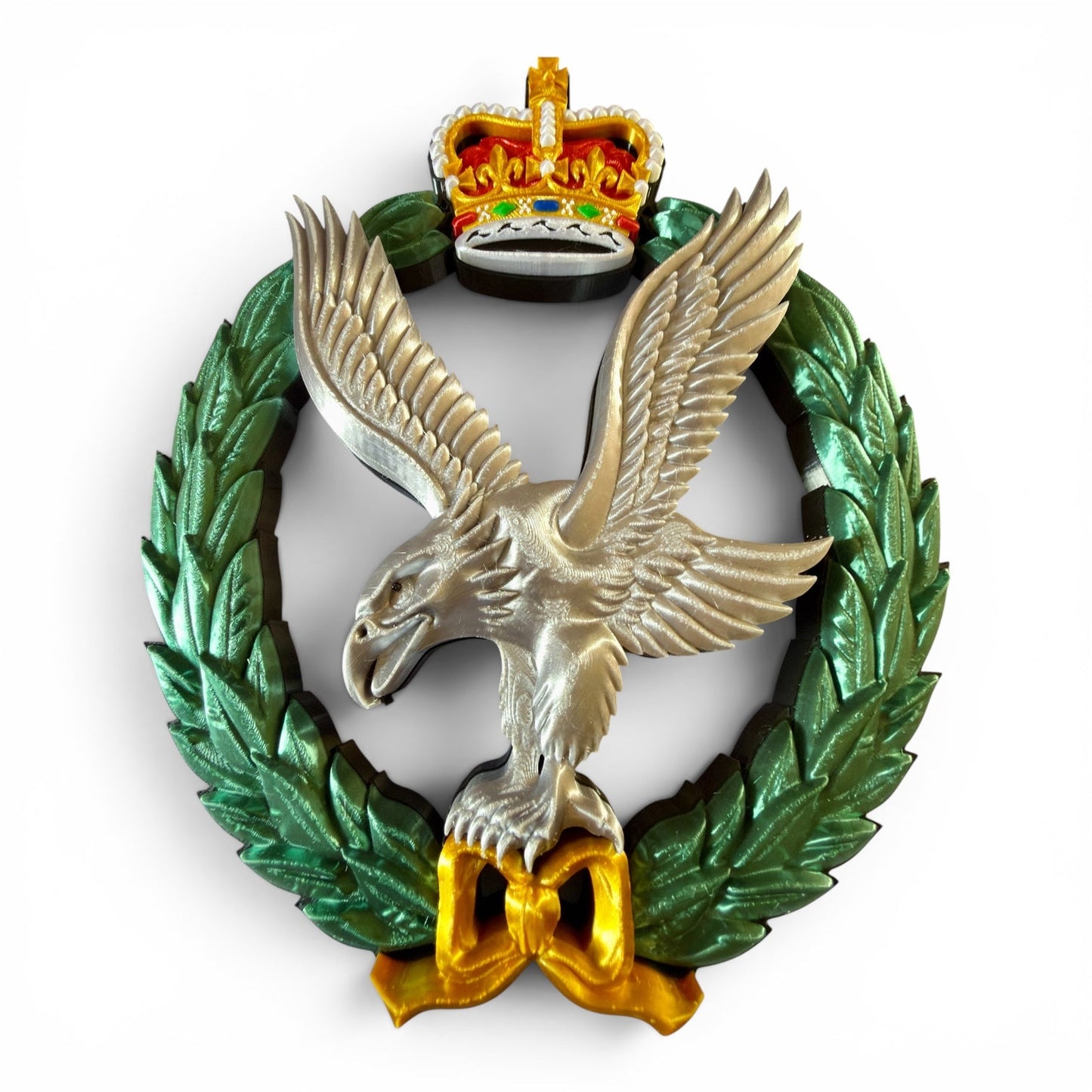 Army Air Corps 3D Printed Cap Badge - Queen's Crown