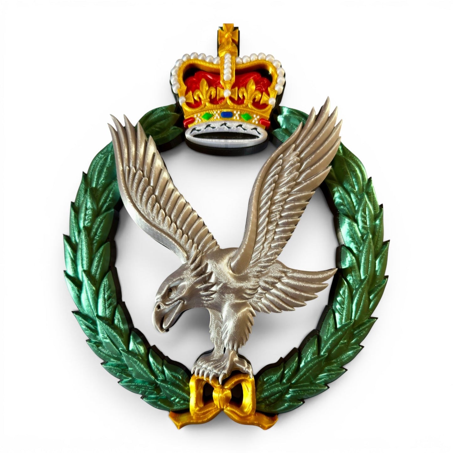 Army Air Corps 3D Printed Cap Badge - Queen's Crown