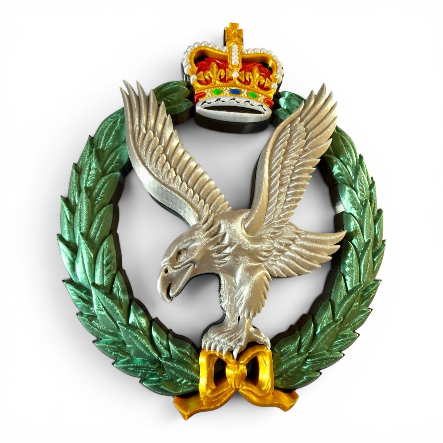 Army Air Corps 3D Printed Cap Badge - Queen's Crown