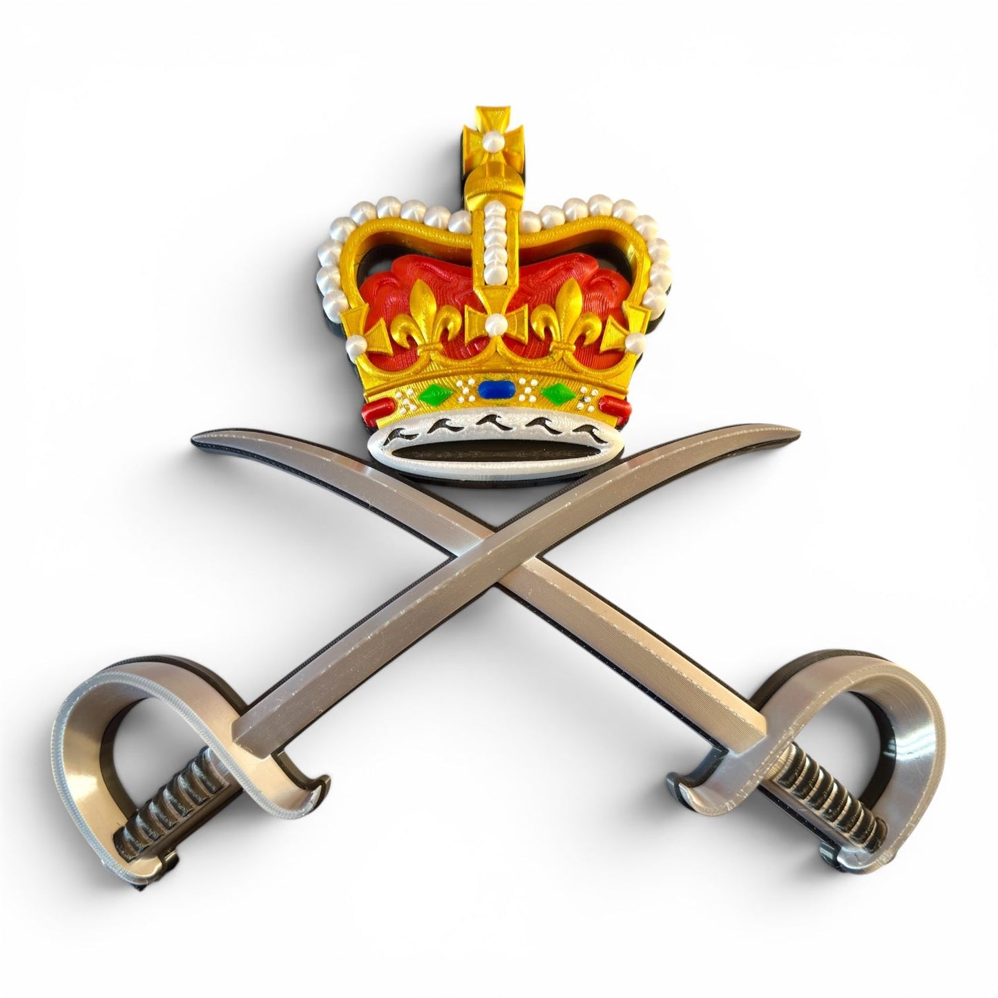 RAPTC Queen's Crown 3D Printed Cap Badge | Official MOD-Licensed Gift