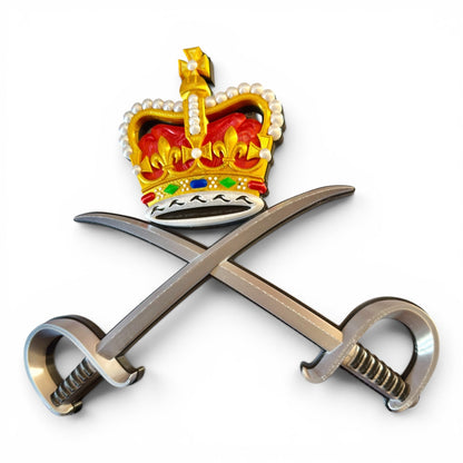 RAPTC Queen's Crown 3D Printed Cap Badge | Official MOD-Licensed Gift