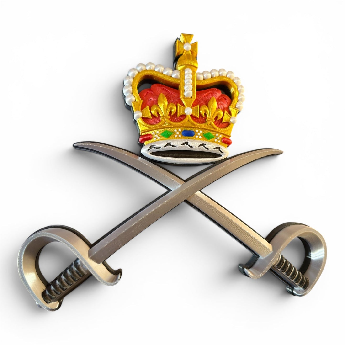RAPTC Queen's Crown 3D Printed Cap Badge | Official MOD-Licensed Gift
