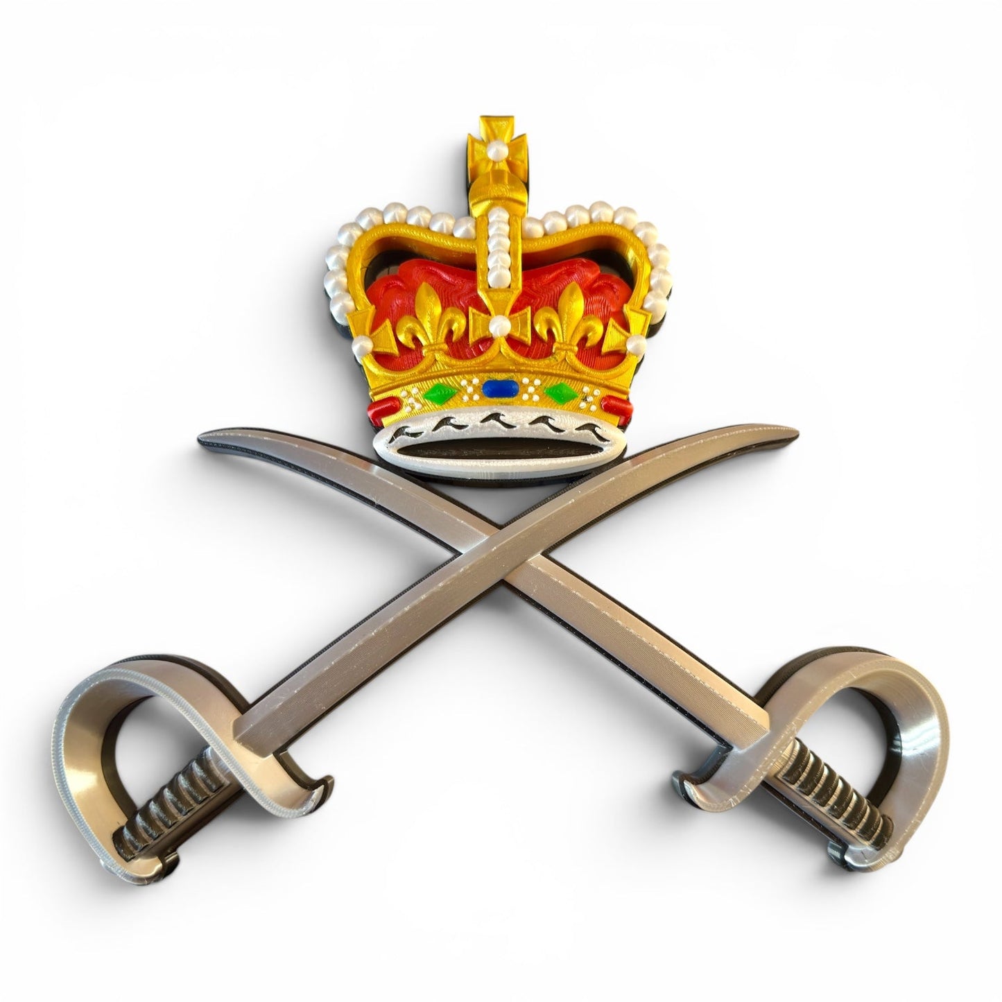 RAPTC Queen's Crown 3D Printed Cap Badge | Official MOD-Licensed Gift