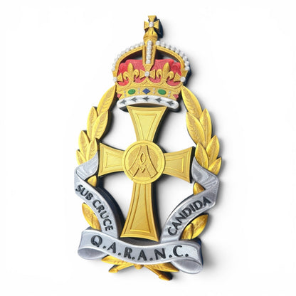 QARANC King's Crown 3D Printed Cap Badge | Official MOD-Licensed Gift