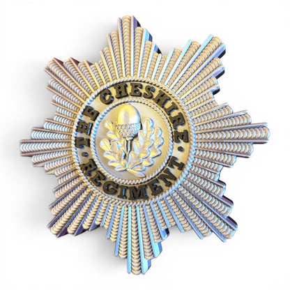Cheshire Regiment 3D Printed Cap Badge | Official MOD-Licensed Gift