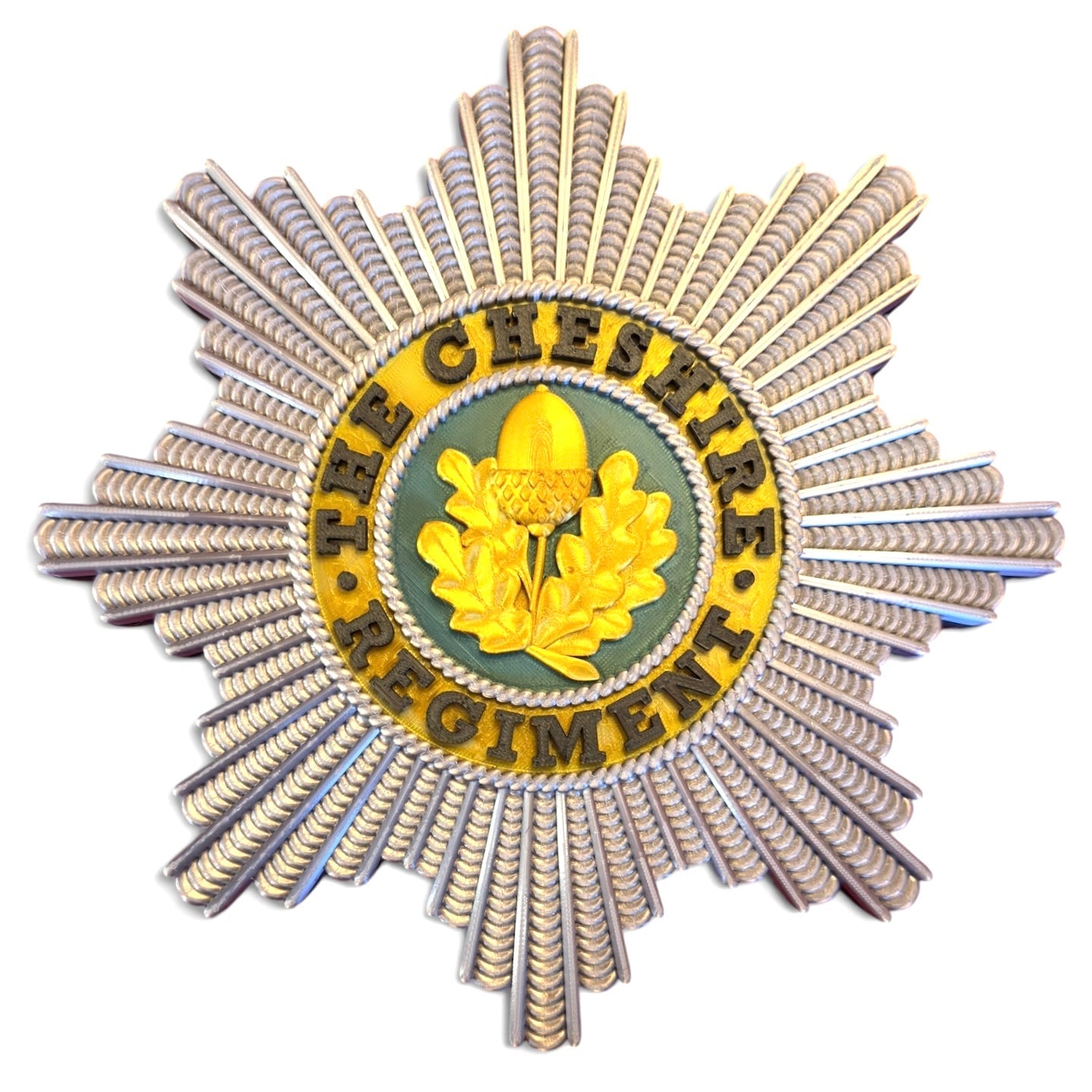 Cheshire Regiment 3D Printed Cap Badge | Full Colour | Official MOD-Licensed Gift