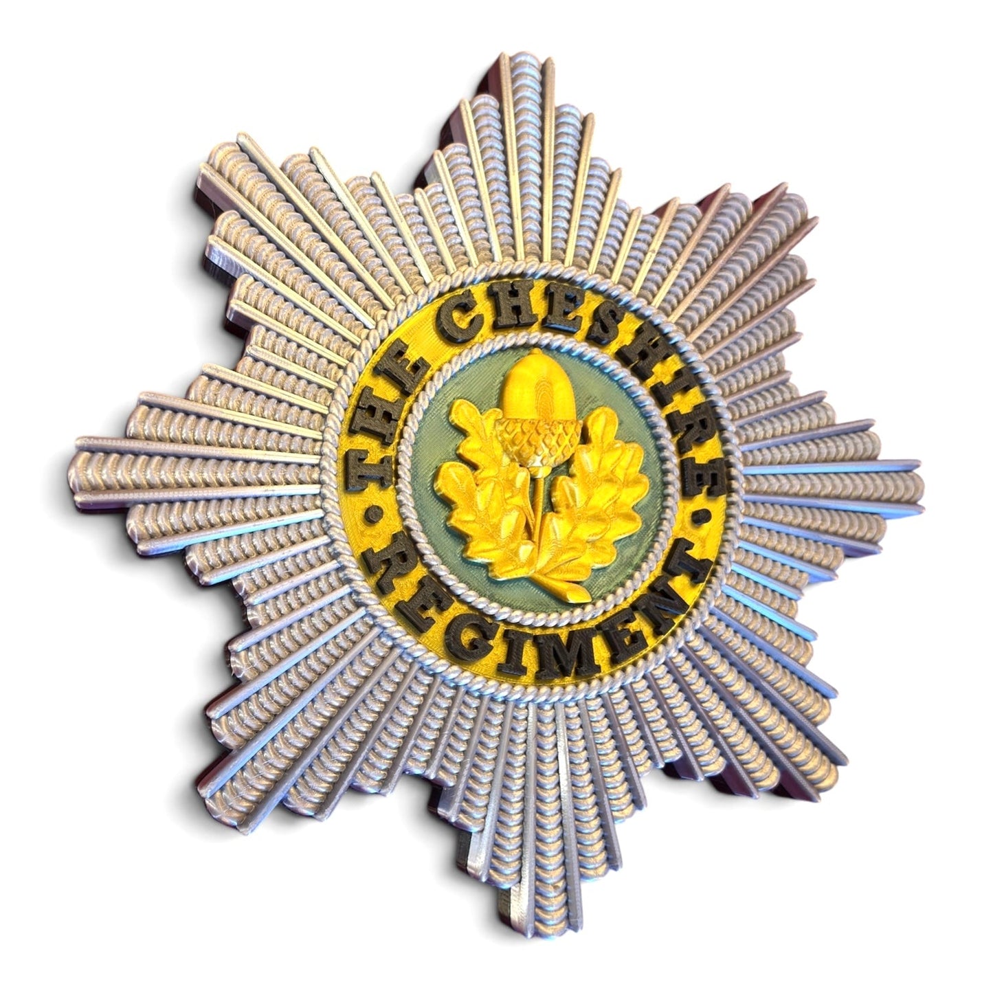 Cheshire Regiment 3D Printed Cap Badge | Full Colour | Official MOD-Licensed Gift