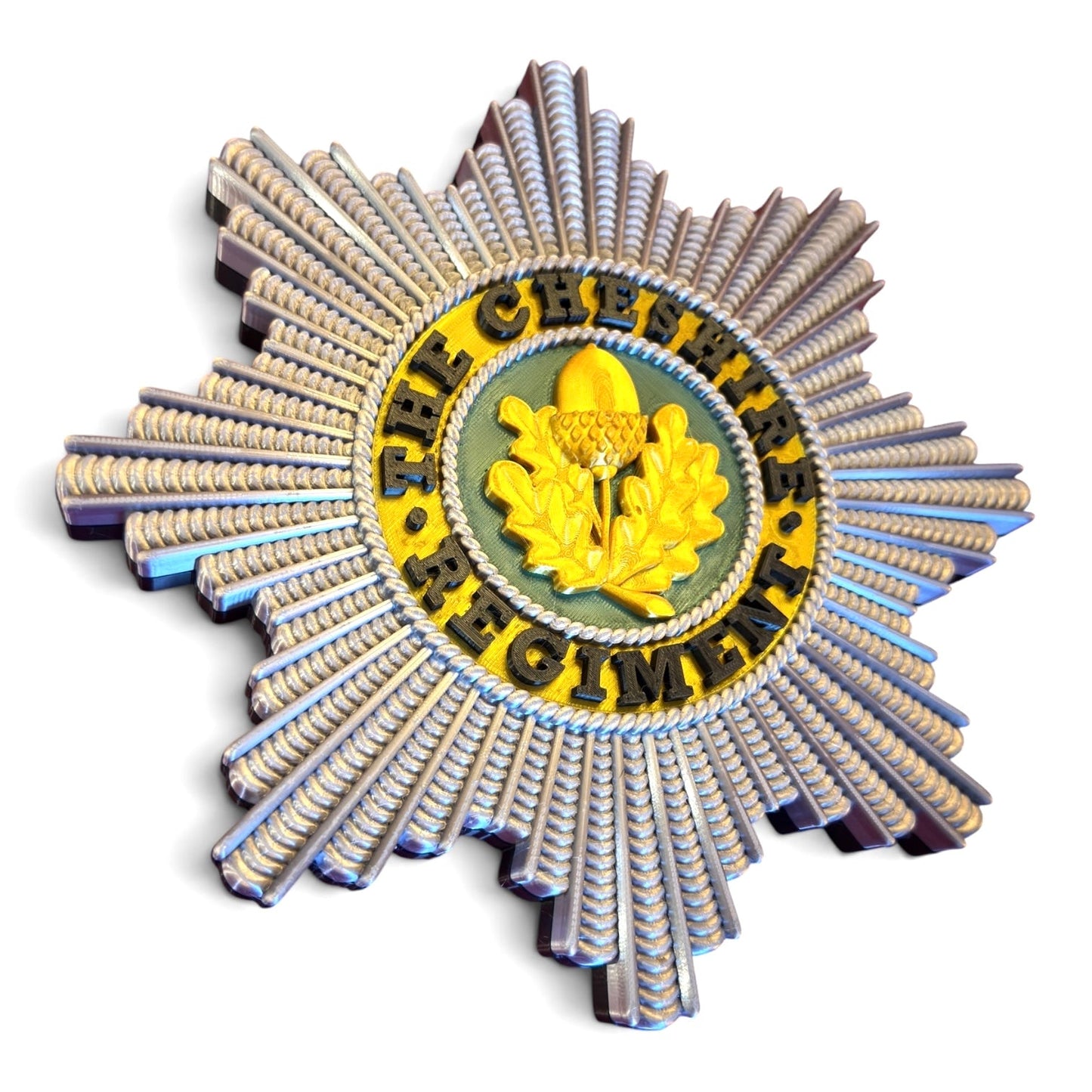 Cheshire Regiment 3D Printed Cap Badge | Full Colour | Official MOD-Licensed Gift
