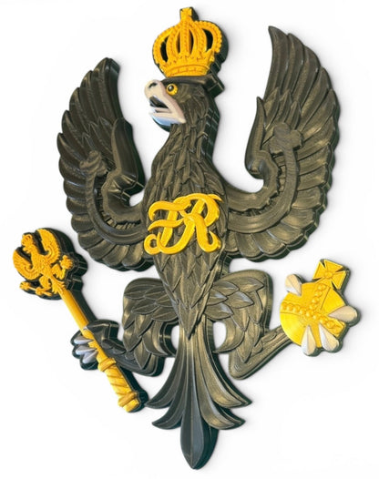 King's Royal Hussars 3D Printed Cap Badge | Official MOD-Licensed Gift