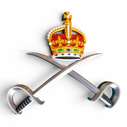 RAPTC King's Crown 3D Printed Cap Badge | Official MOD-Licensed Gift