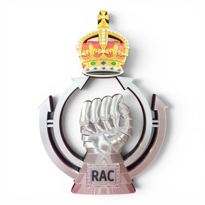 Royal Armoured Corps King's Crown 3D Printed Cap Badge | Official MOD-Licensed Gift