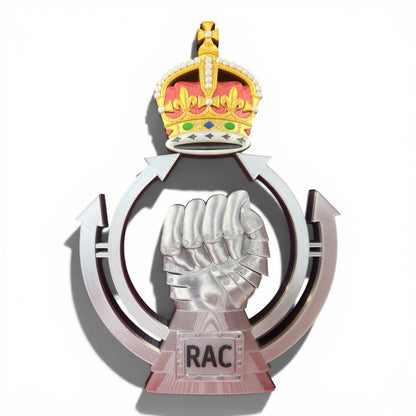 Royal Armoured Corps King's Crown 3D Printed Cap Badge | Official MOD-Licensed Gift