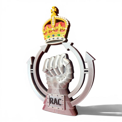 Royal Armoured Corps King's Crown 3D Printed Cap Badge | Official MOD-Licensed Gift