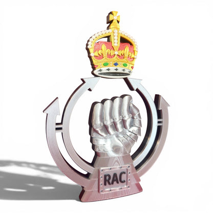 Royal Armoured Corps King's Crown 3D Printed Cap Badge | Official MOD-Licensed Gift