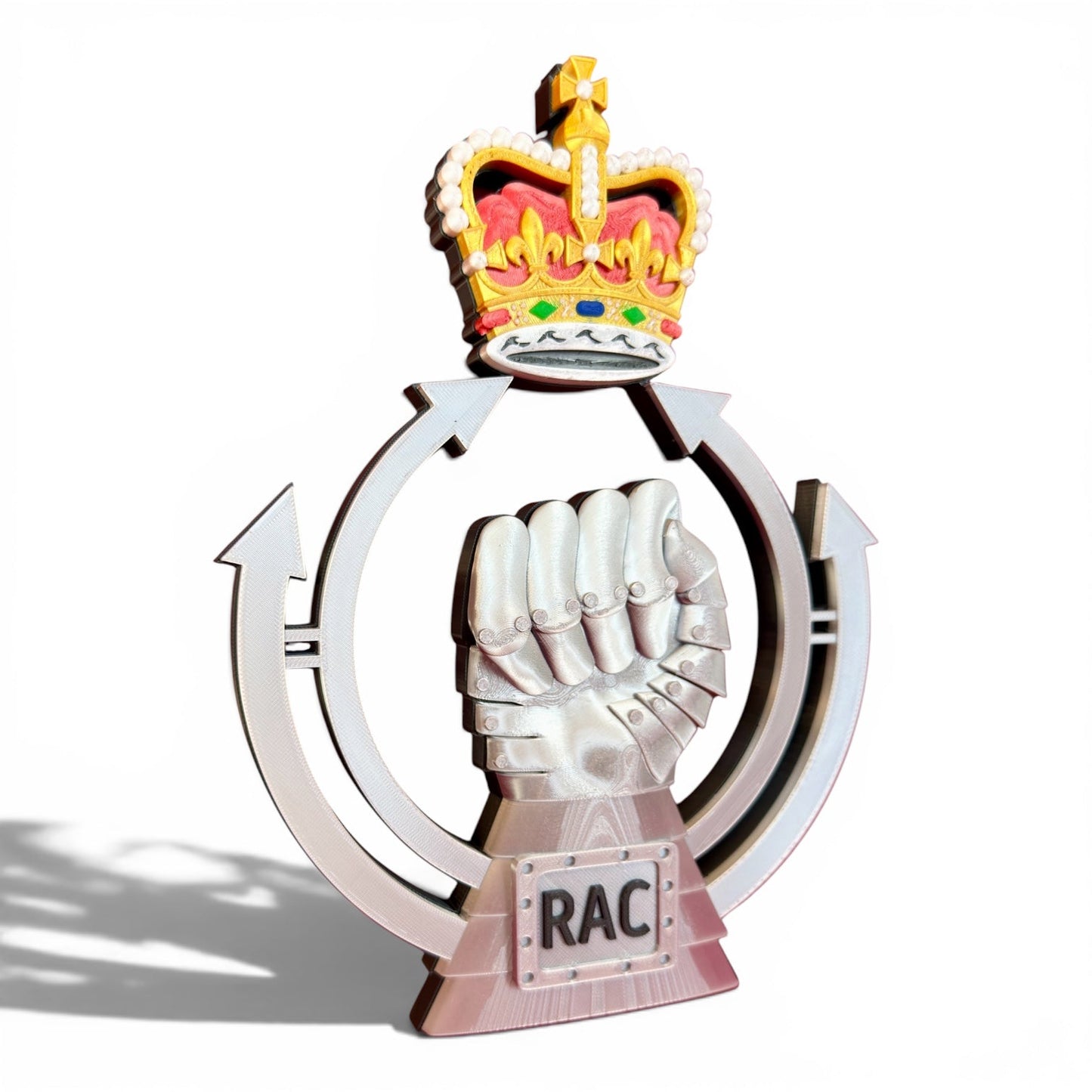 Royal Armoured Corps Queen's Crown 3D Printed Cap Badge | Official MOD-Licensed Gift