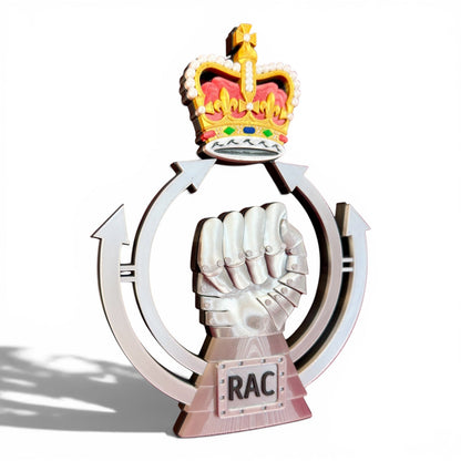 Royal Armoured Corps Queen's Crown 3D Printed Cap Badge | Official MOD-Licensed Gift