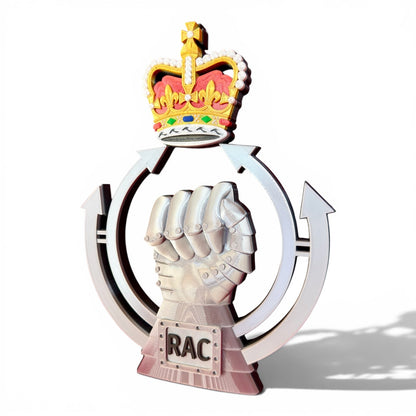 Royal Armoured Corps Queen's Crown 3D Printed Cap Badge | Official MOD-Licensed Gift