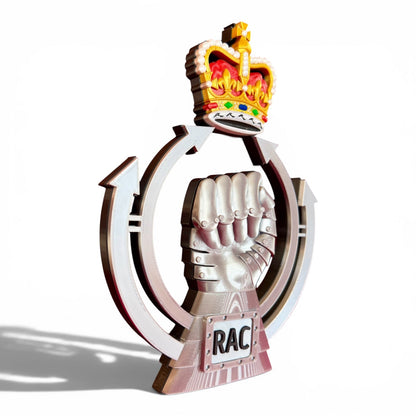 Royal Armoured Corps Queen's Crown 3D Printed Cap Badge | Official MOD-Licensed Gift