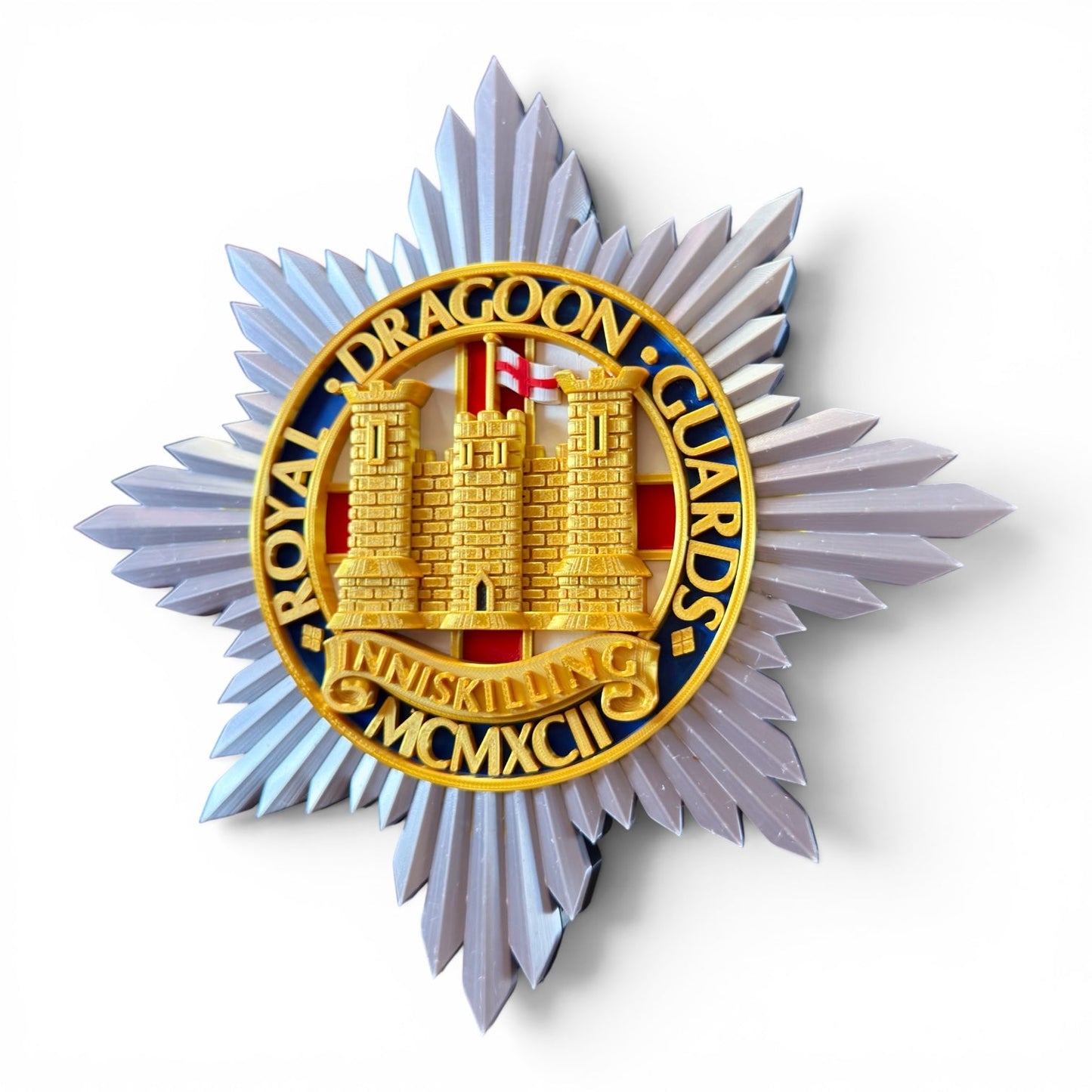 Royal Dragoon Guards 3D Printed Cap Badge | Official MOD-Licensed Gift