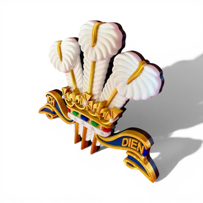 Royal Regiment of Wales 3D Printed Cap Badge | Full Colour | Official MOD-Licensed Gift