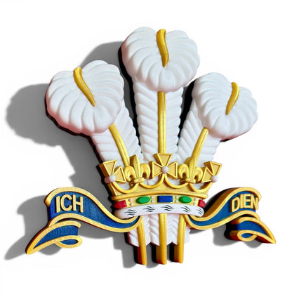 Royal Regiment of Wales 3D Printed Cap Badge | Full Colour | Official MOD-Licensed Gift