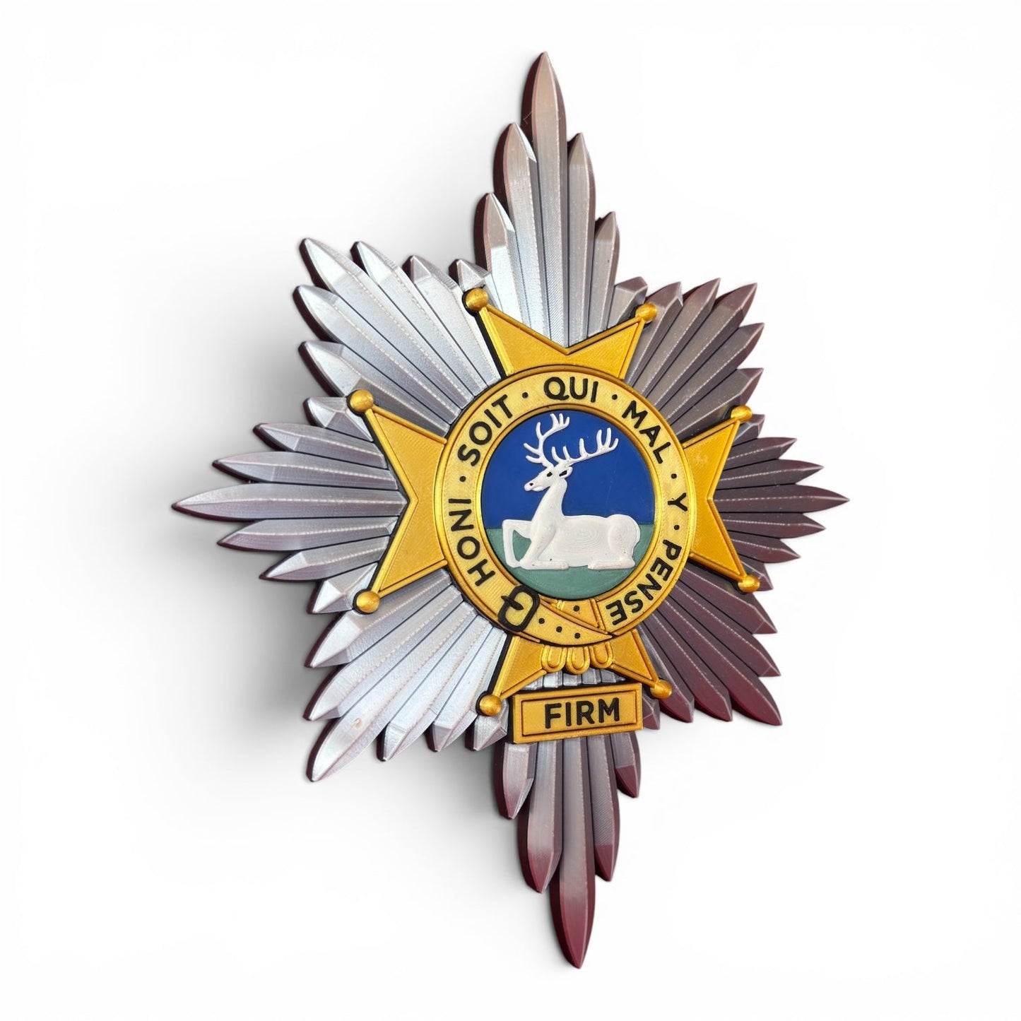 Worcestershire & Sherwood Foresters 3D Printed Cap Badge | Official MOD-Licensed Gift