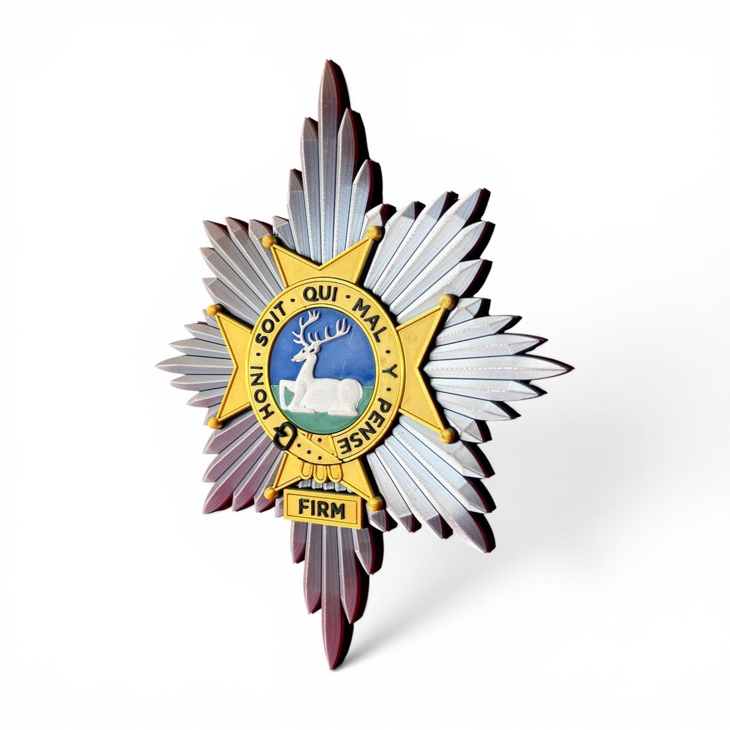 Worcestershire & Sherwood Foresters 3D Printed Cap Badge | Official MOD-Licensed Gift