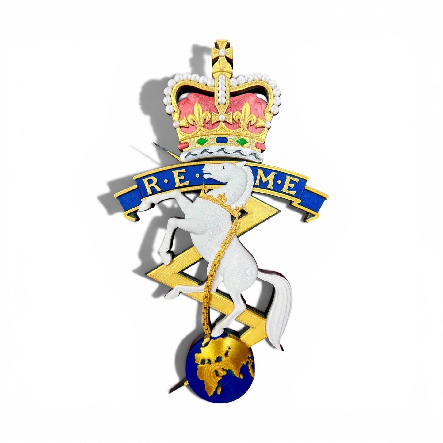 REME Queen's Crown Cap Badge | Officially Licensed