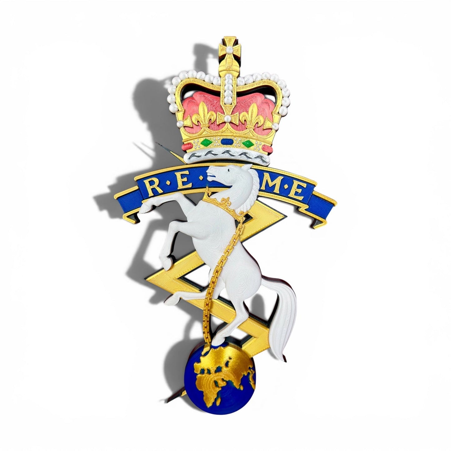 REME Queen's Crown Cap Badge | Officially Licensed