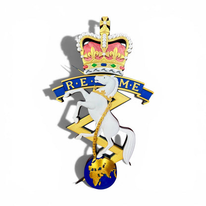 REME Queen's Crown Cap Badge | Officially Licensed