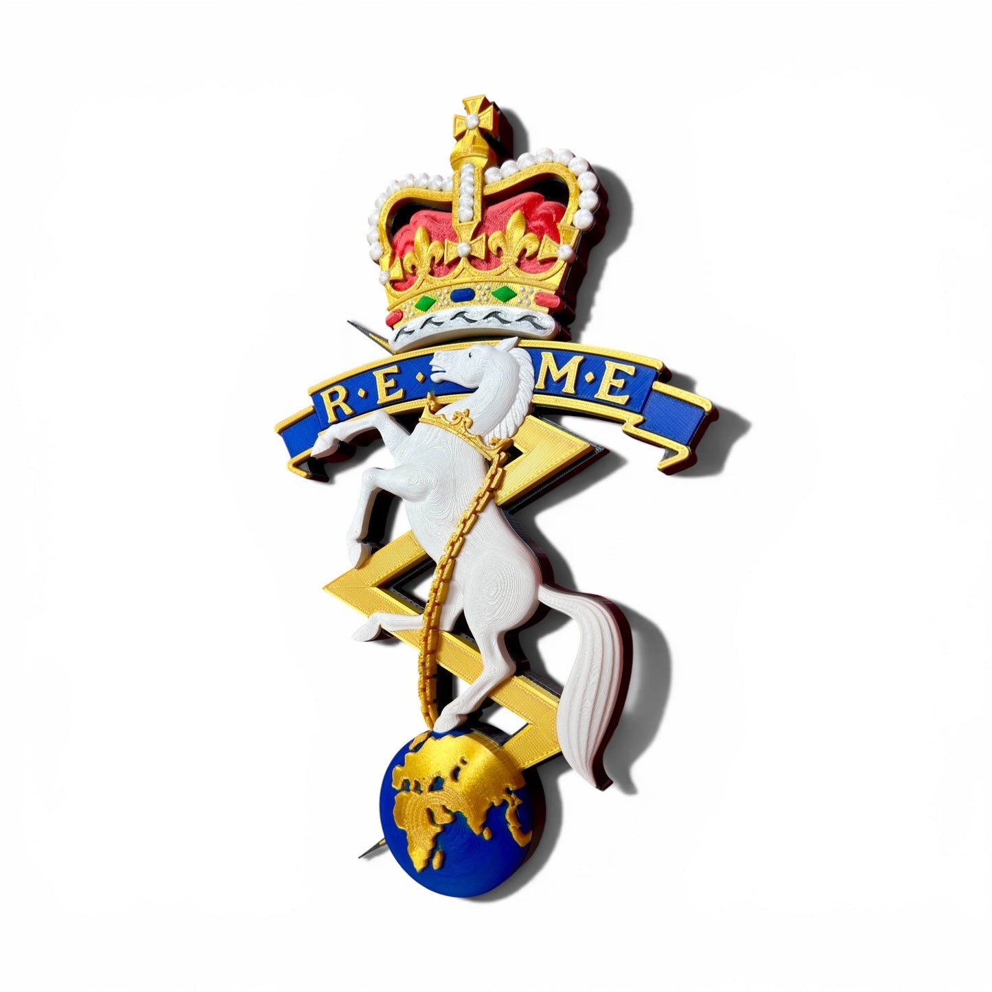 REME Queen's Crown Cap Badge | Officially Licensed
