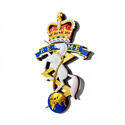 REME Queen's Crown Cap Badge | Officially Licensed
