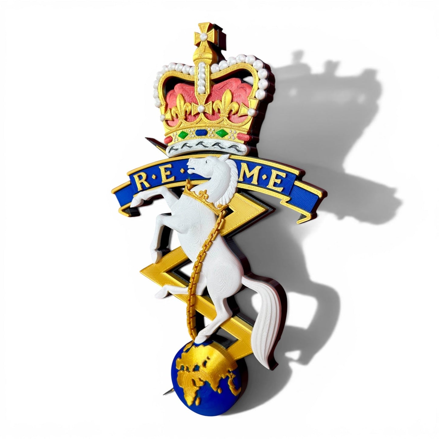 REME Queen's Crown Cap Badge | Officially Licensed