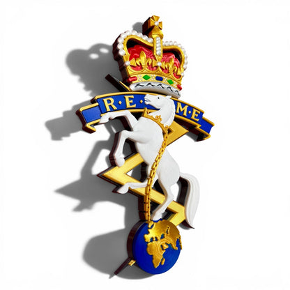 REME Queen's Crown Cap Badge | Officially Licensed