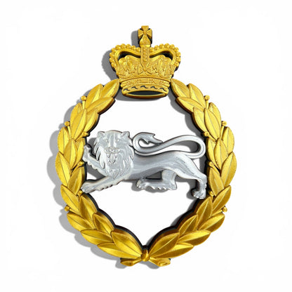 King's Own Royal Border Regiment Silver and Gold Cap Badge | Officially Licensed