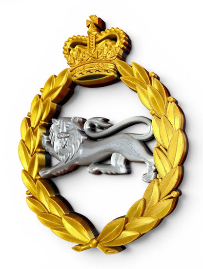 King's Own Royal Border Regiment Silver and Gold Cap Badge | Officially Licensed