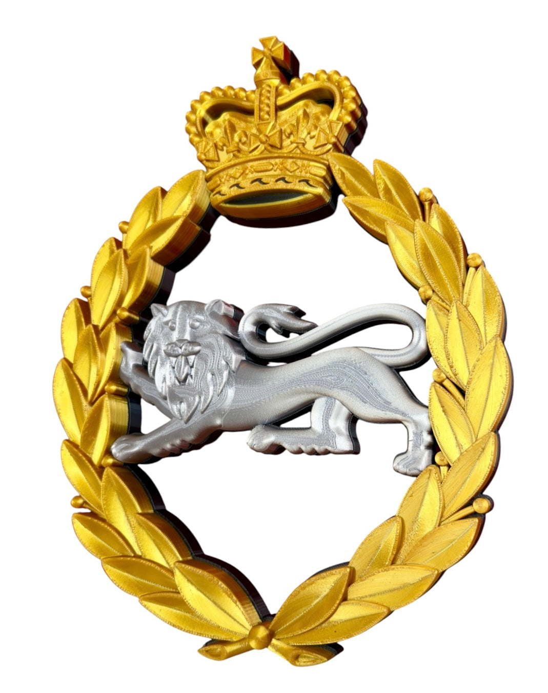 King's Own Royal Border Regiment Silver and Gold Cap Badge | Officially Licensed