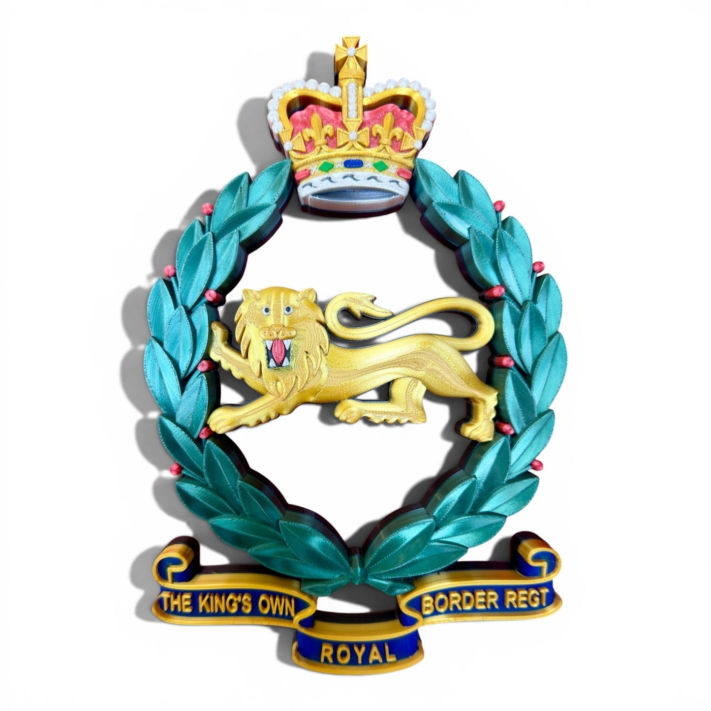 King's Own Royal Border Regiment Full Colour Cap Badge Crest | Officially Licensed