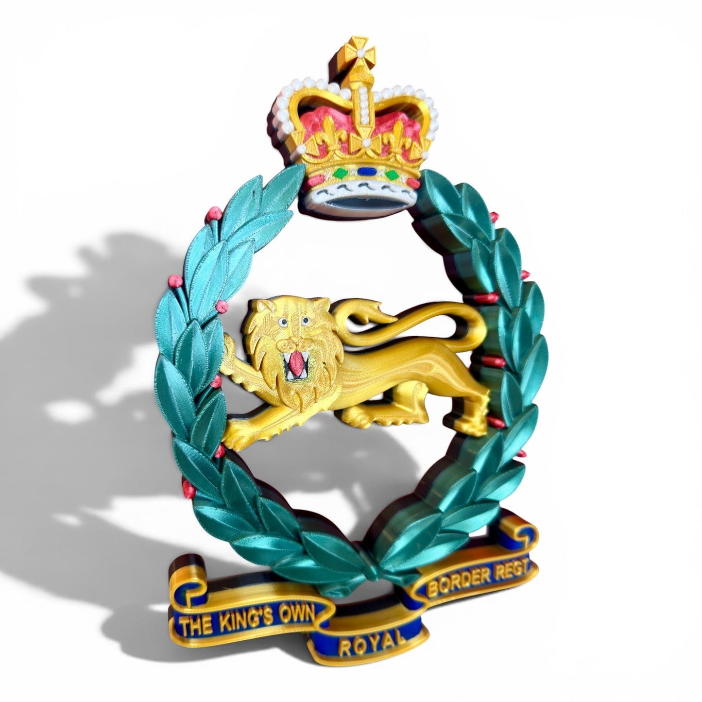 King's Own Royal Border Regiment Full Colour Cap Badge Crest | Officially Licensed