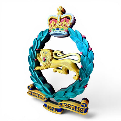 King's Own Royal Border Regiment Full Colour Cap Badge Crest | Officially Licensed