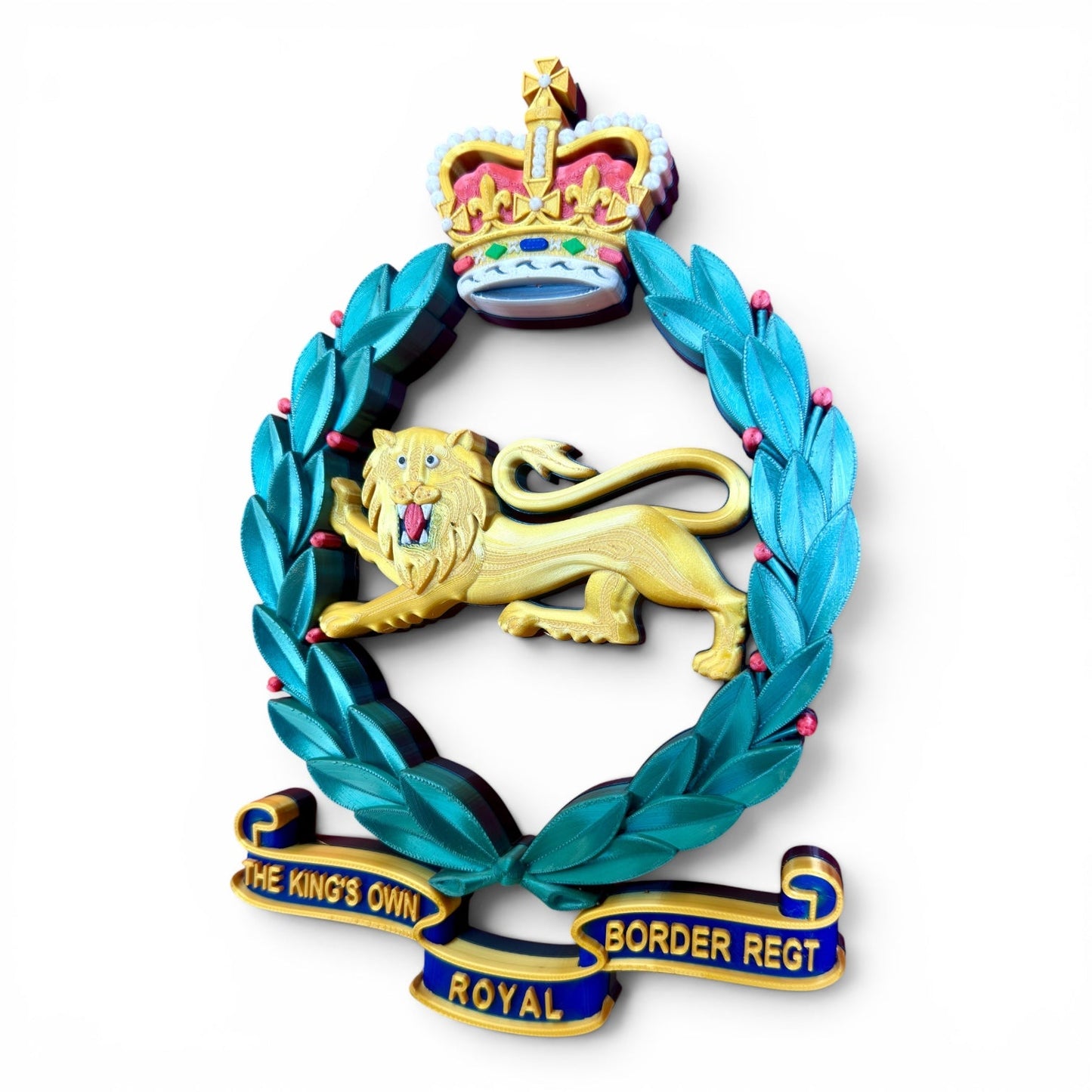 King's Own Royal Border Regiment Full Colour Cap Badge Crest | Officially Licensed