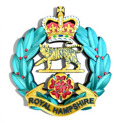 Royal Hampshire Regiment Full Colour Cap Badge Crest | Officially Licensed