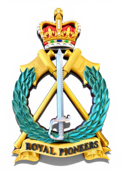 Royal Pioneers Full Colour Cap Badge Crest | Officially Licensed