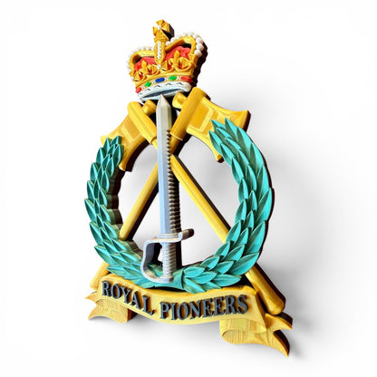 Royal Pioneers Full Colour Cap Badge Crest | Officially Licensed
