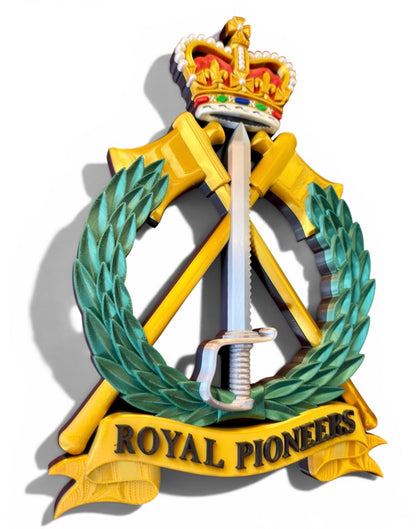 Royal Pioneers Full Colour Cap Badge Crest | Officially Licensed
