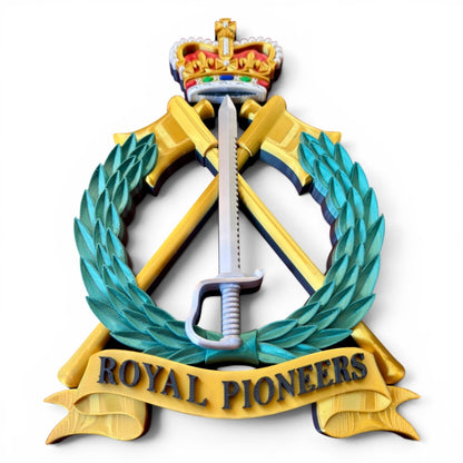 Royal Pioneers Full Colour Cap Badge Crest | Officially Licensed