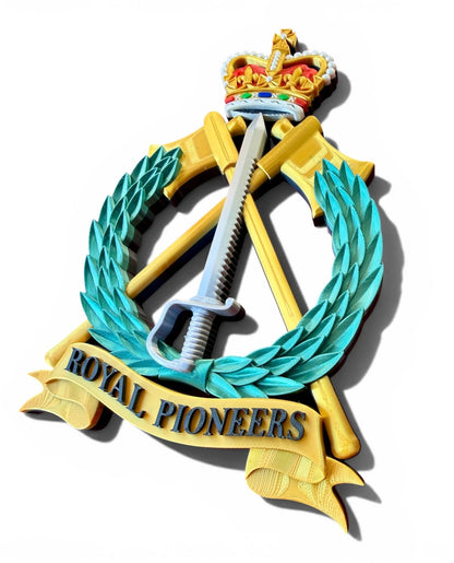Royal Pioneers Full Colour Cap Badge Crest | Officially Licensed