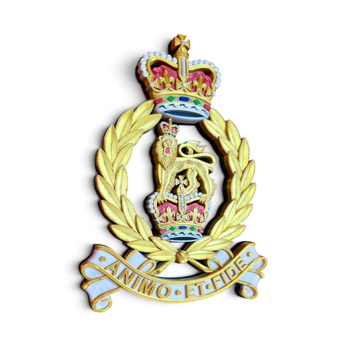 Adjutant General's Corps Queen's Crown Cap Badge | Officially Licensed