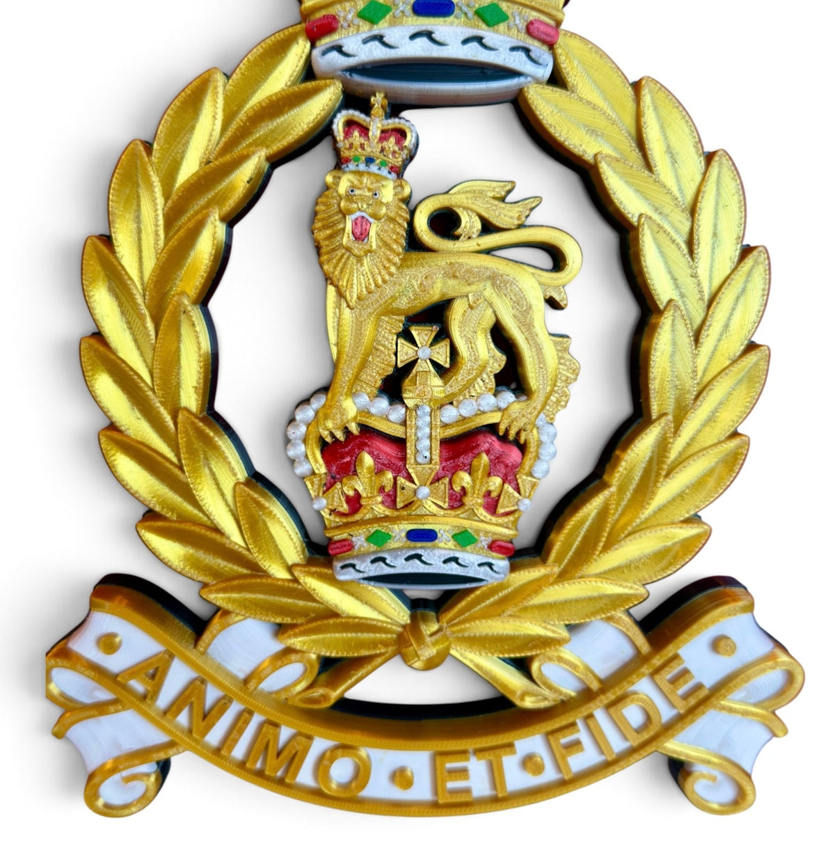 Adjutant General's Corps Queen's Crown Cap Badge | Officially Licensed