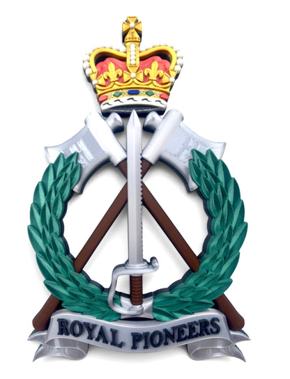 Royal Pioneer Corps Full Colour Cap Badge | Officially Licensed